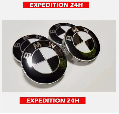 Cache moyeu jante bmw - jante, noir